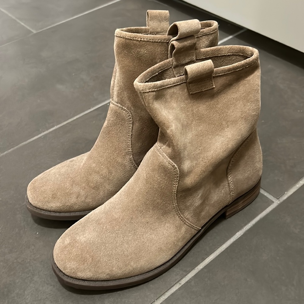 Sole Society Natasha Tan Suede Booties